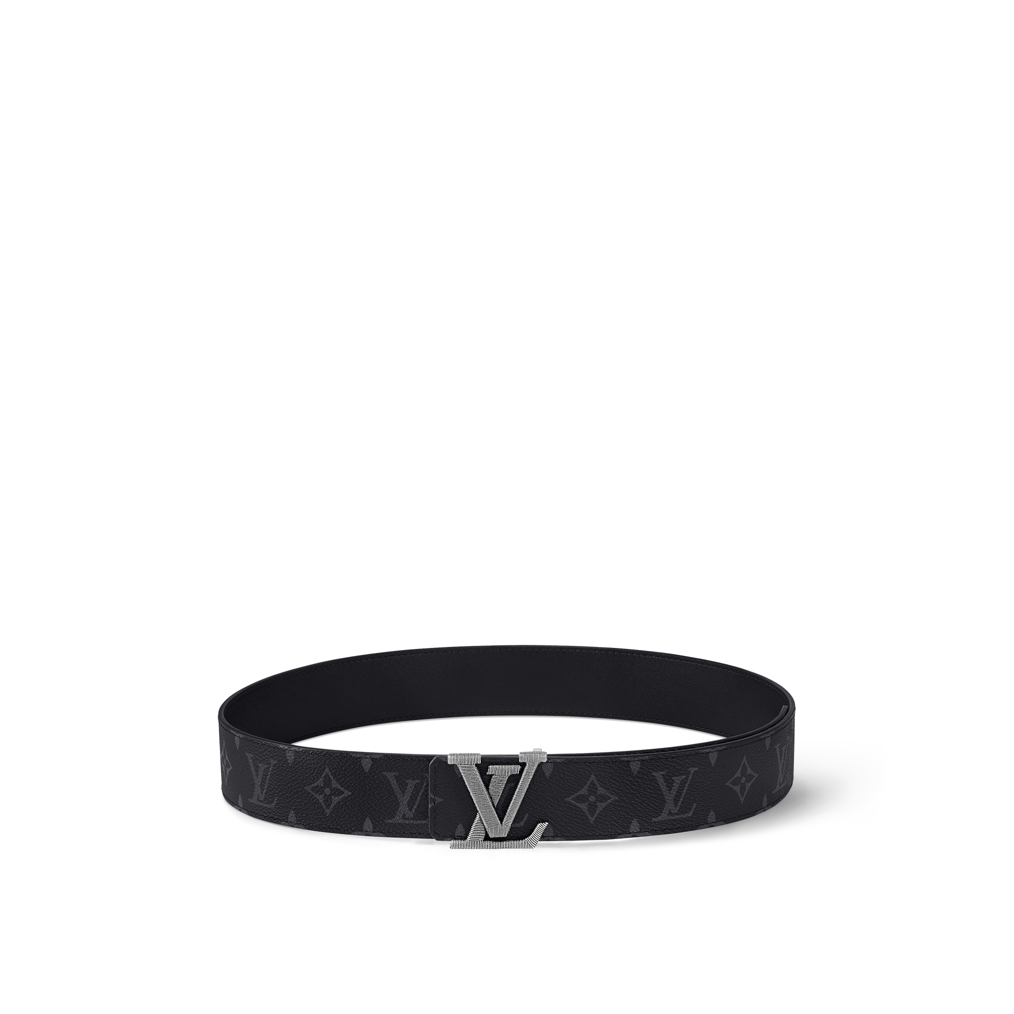 LV Stitch 40mm Reversible Belt Monogram Eclipse in Men