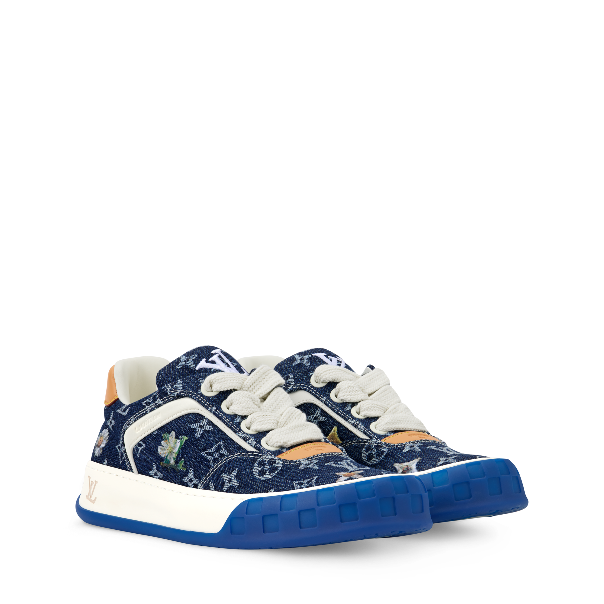 Lou i s Vui tton スニーカー 青アクセント Designer Sneakers For Men 