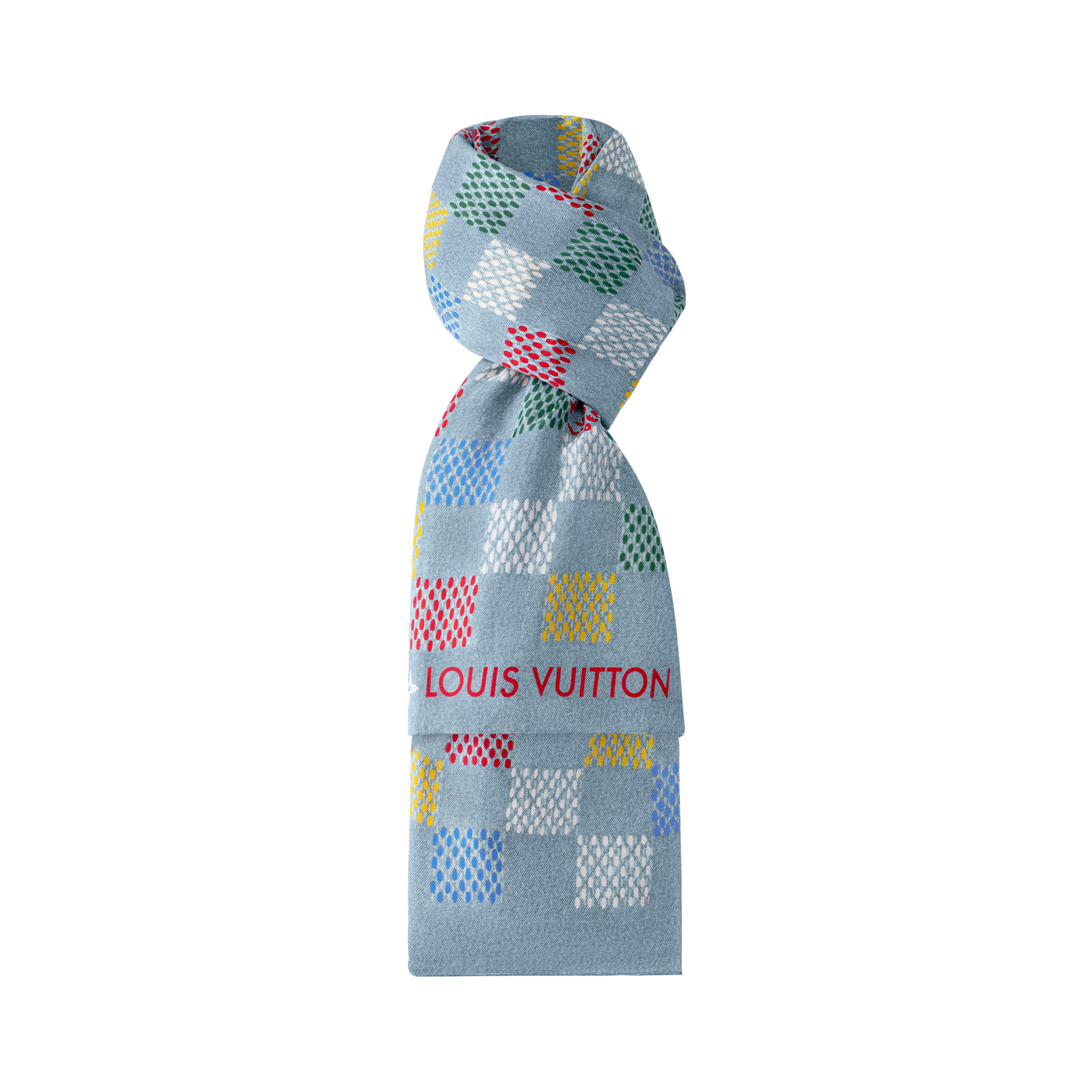 LV Vers Damier Denim Stole . in Men
