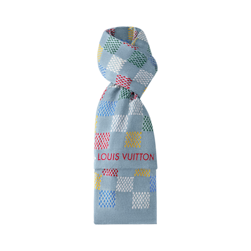 LV Vers Damier Denim Stole . in Men's Accessories Scarves collections by Louis Vuitton (Product zoom)
