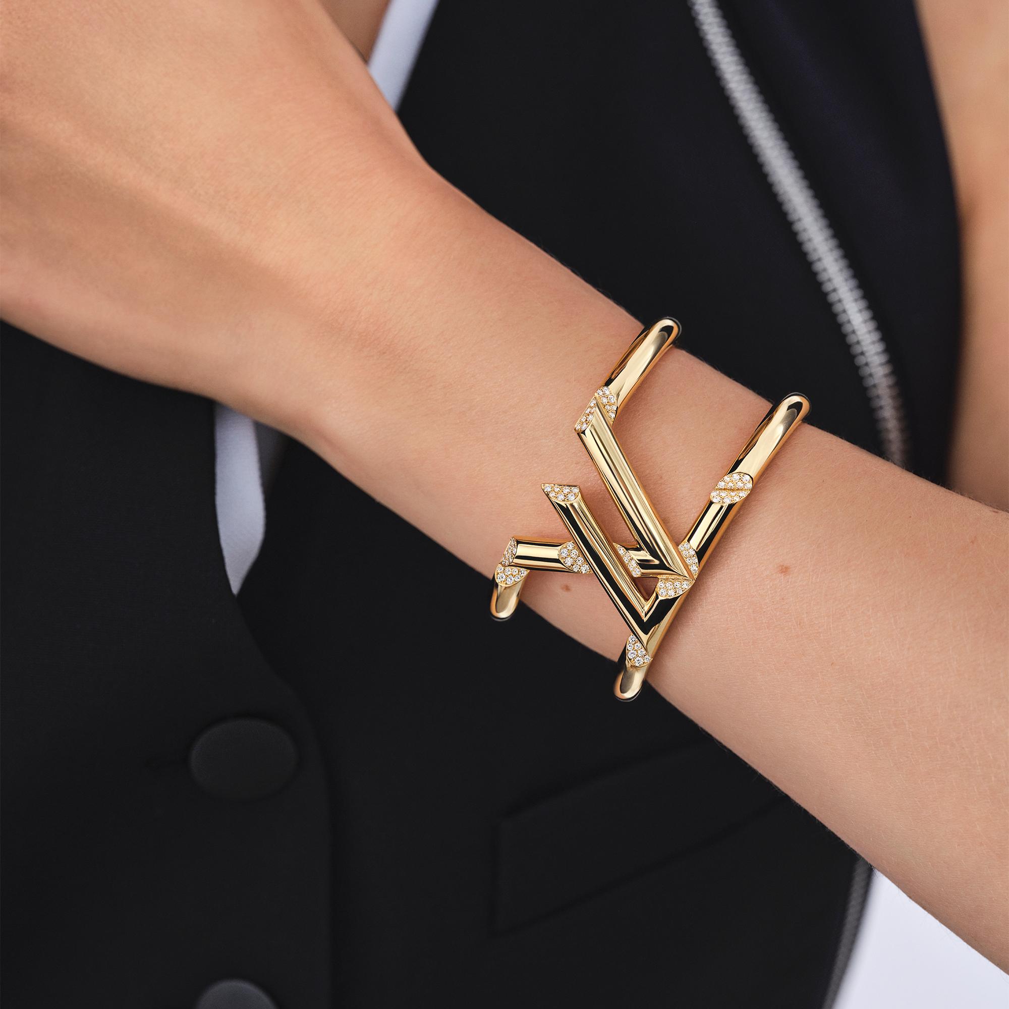 LV Volt One Cuff, Yellow Gold And Diamonds  in Jewellery