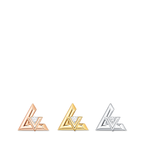 LV Volt One Stud, Pink Gold And Diamond - Per Unit in Jewellery's Categories All Fine Jewellery collections by Louis Vuitton (Product zoom)