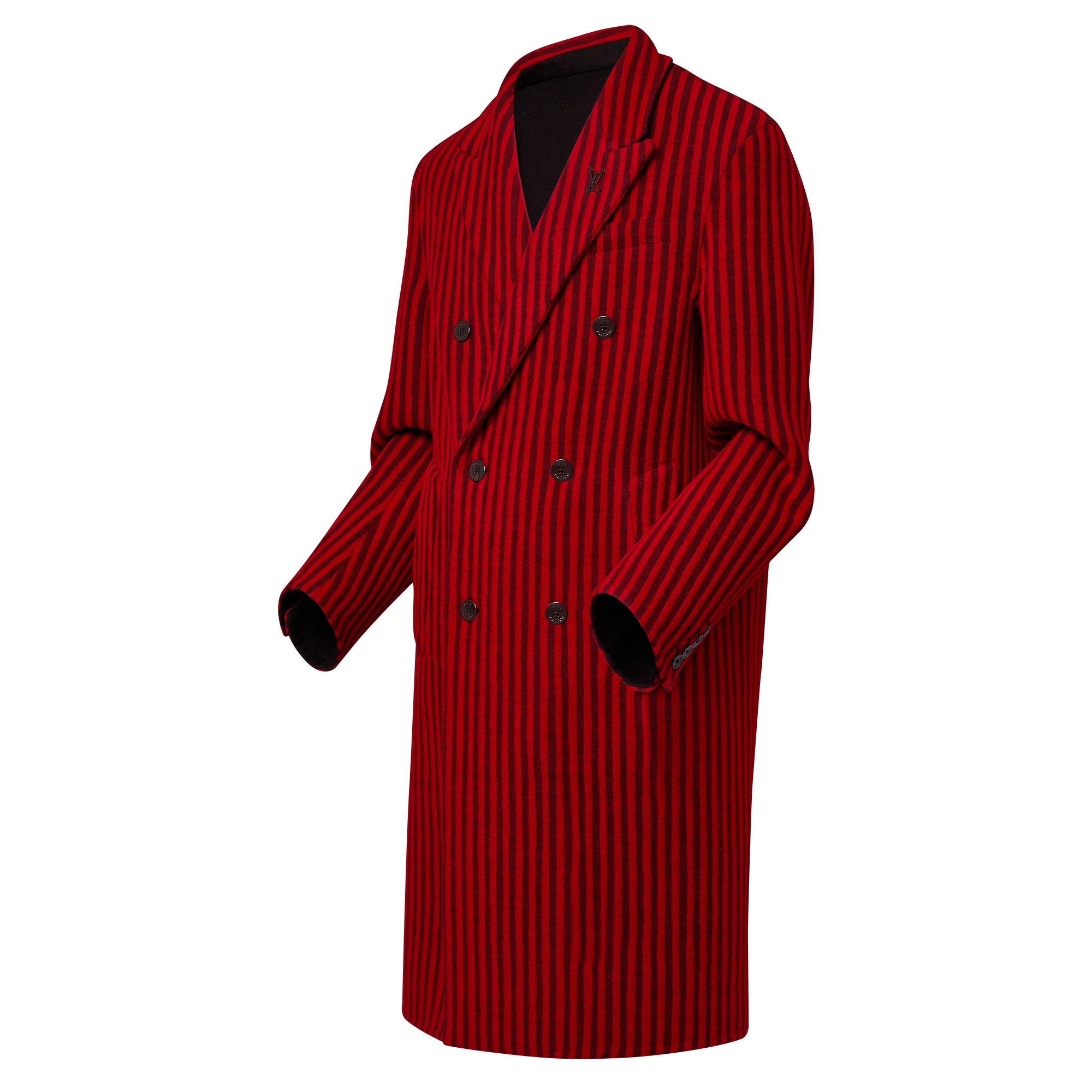 LV x Park Seo-Bo Doubleface Wool And Silk-Blend Coat  in Men