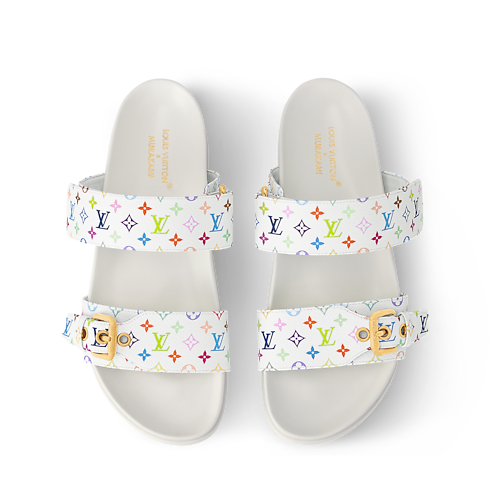 LV x TM Bom Dia Flat Comfort Mule in Women's Shoes Mules and Slides collections by Louis Vuitton (Product zoom)