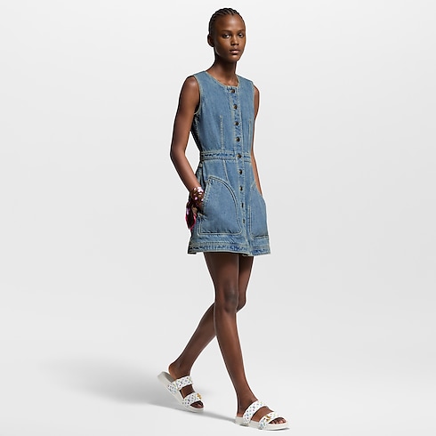 LV x TM Bom Dia Flat Comfort Mule in Women's Shoes Mules and Slides collections by Louis Vuitton (Product zoom)