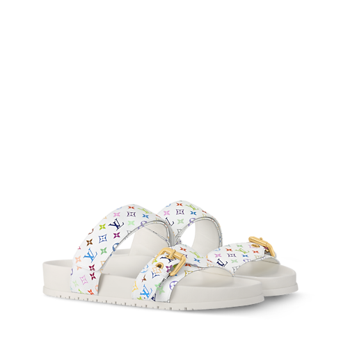 LV x TM Bom Dia Flat Comfort Mule in Women's Shoes Mules and Slides collections by Louis Vuitton (Product zoom)