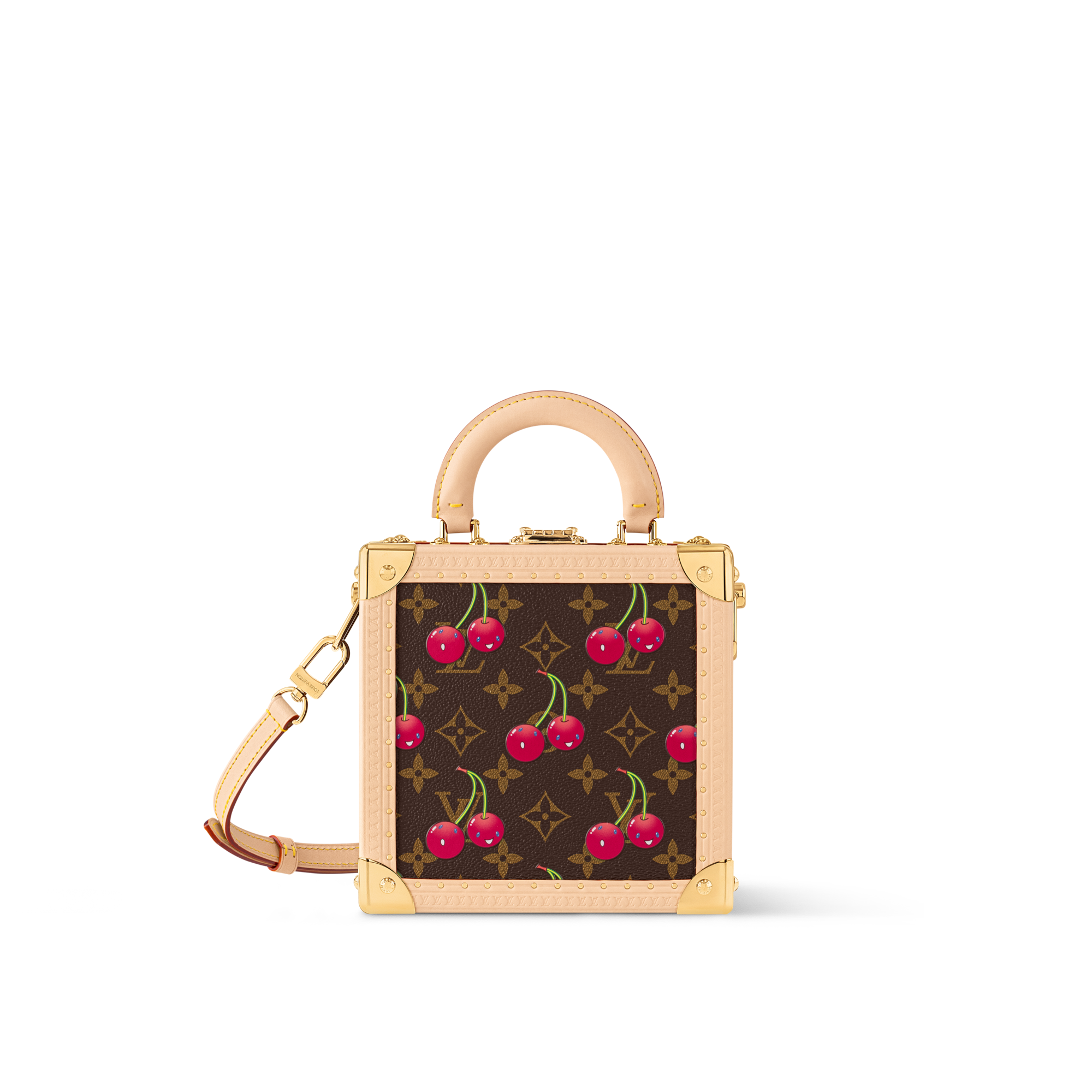 LV x TM Mini Square Trunk Cherry  Other Monogram Canvas in Trunks, Travel and Home