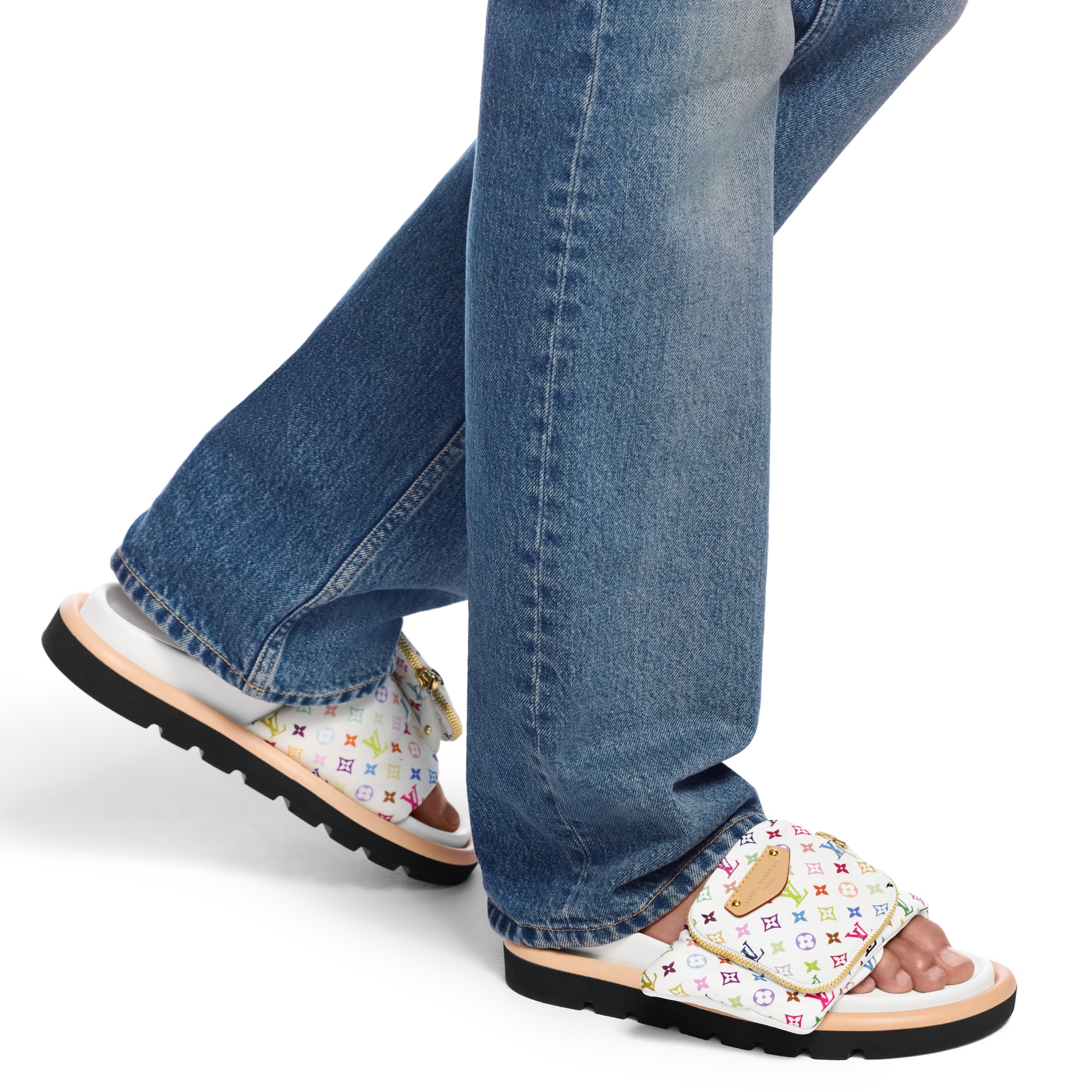 LV x TM Pool Pillow Flat Comfort Mule  in Women