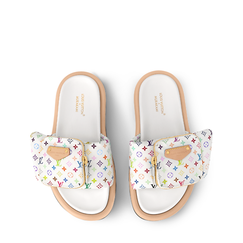 LV x TM Pool Pillow Flat Comfort Mule in Women's Shoes Mules and Slides collections by Louis Vuitton (Product zoom)