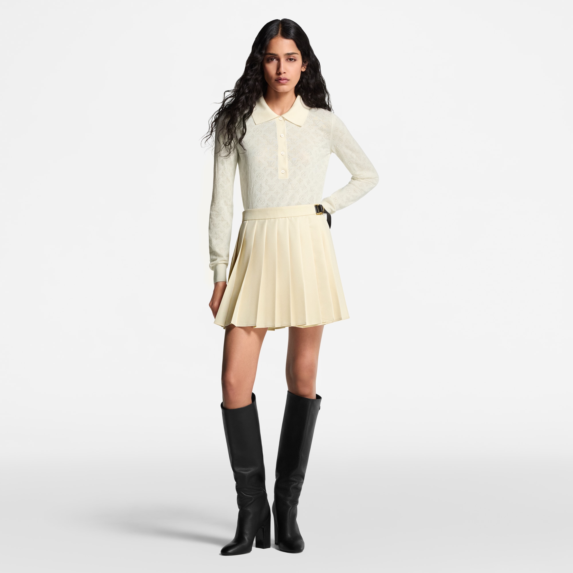 Mahina Long-Sleeved Polo Top  in Women