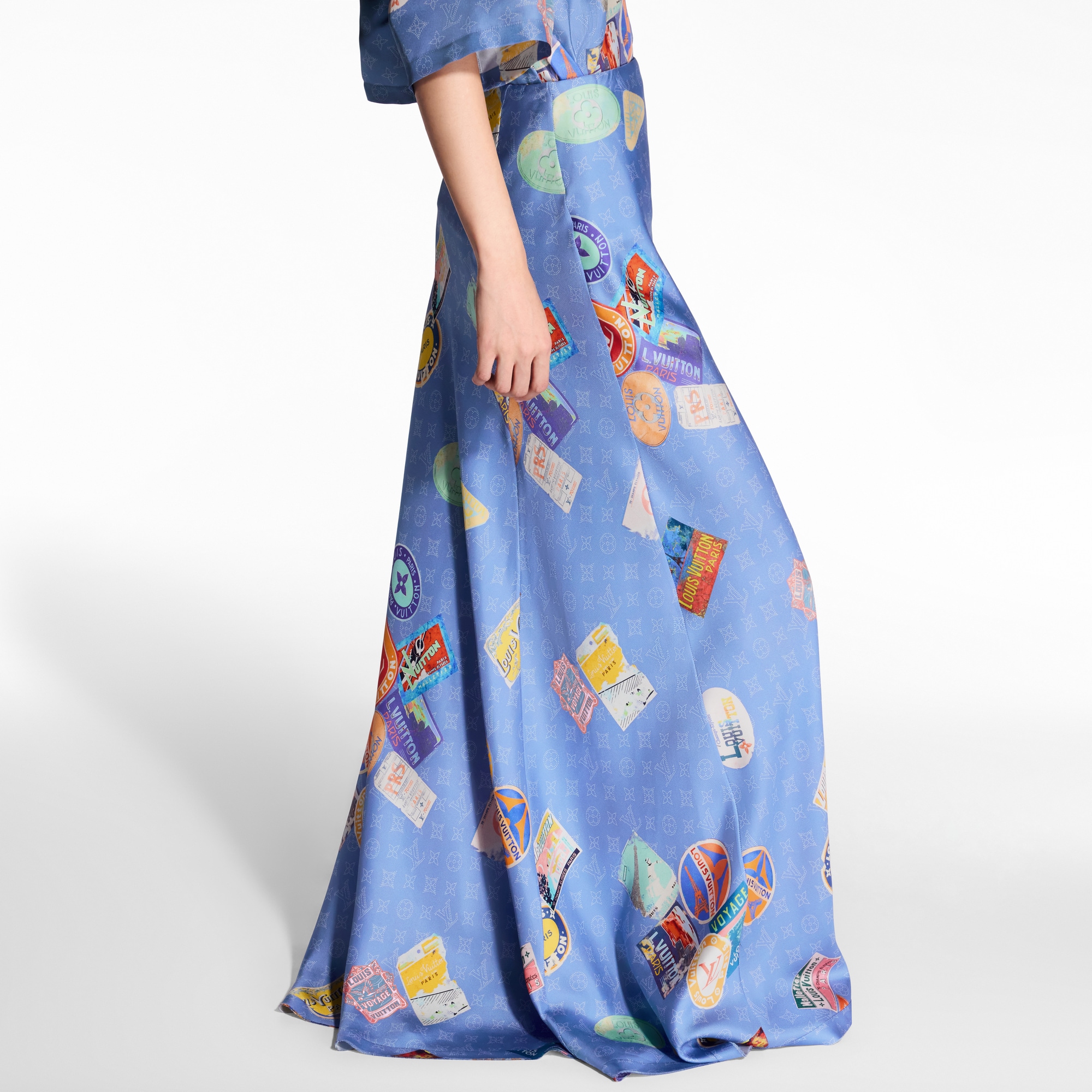 Mahina Patch Flared Maxi Skirt  in Women