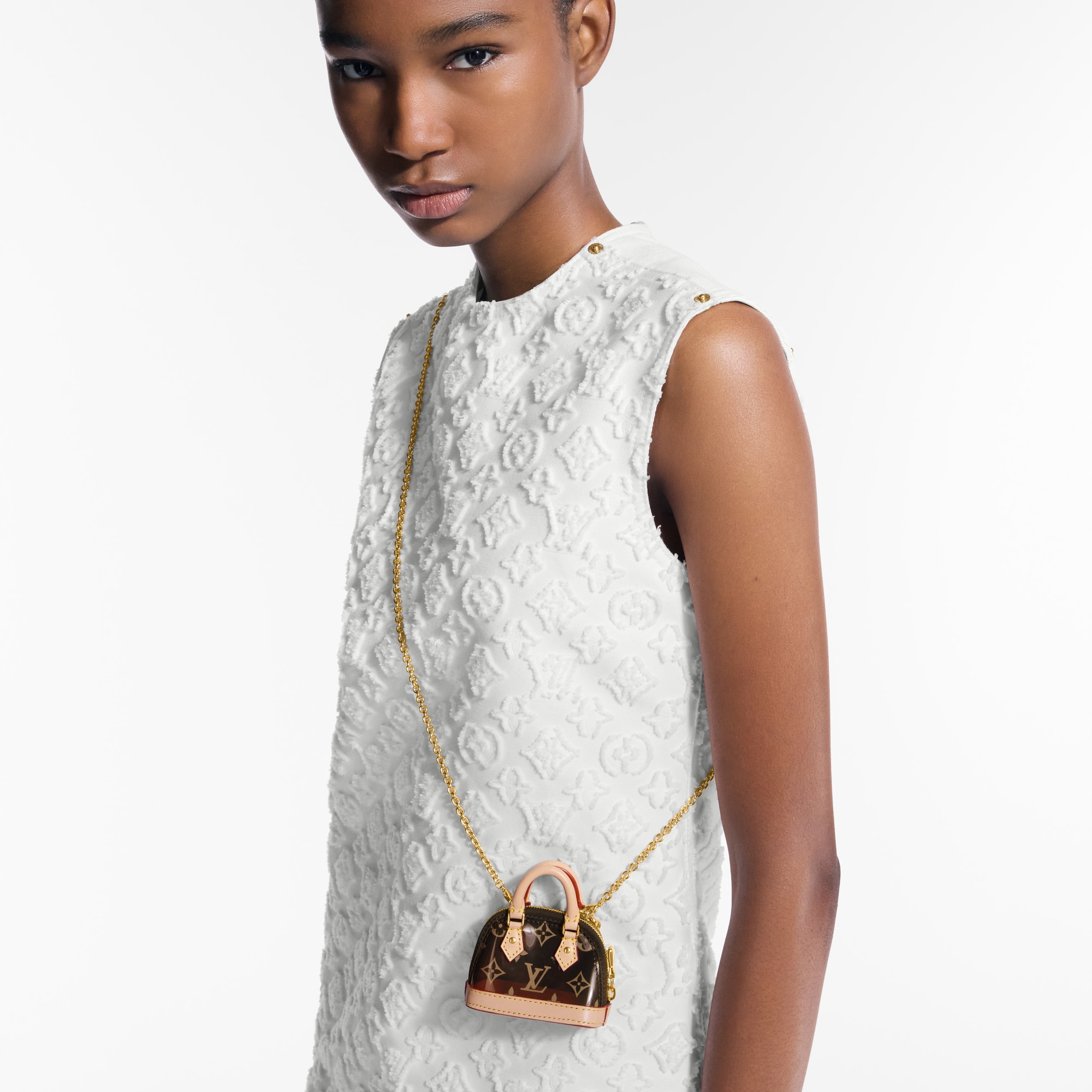 Micro Alma Bag Charm . in Women