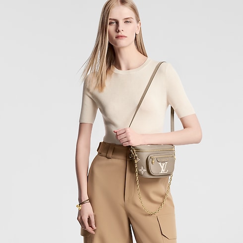 Mini Bumbag Bicolor Monogram Empreinte Leather in Women's Wallets and Small Leather Goods Wallets on Chain and Micro Bags collections by Louis Vuitton (Product zoom)