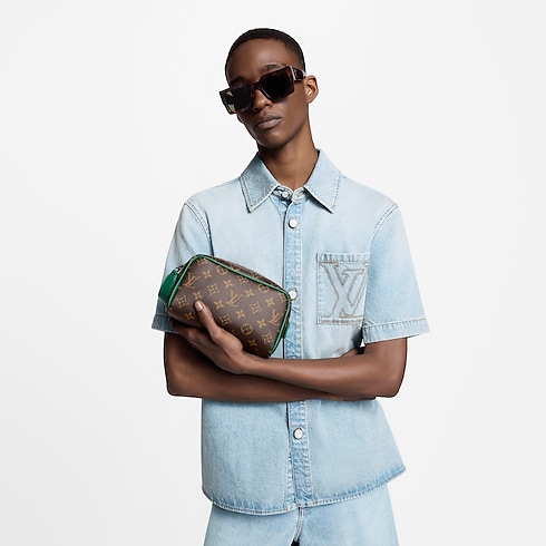 Mini Dopp Kit Monogram Macassar in Men's Travel Travel Accessories collections by Louis Vuitton (Product zoom)