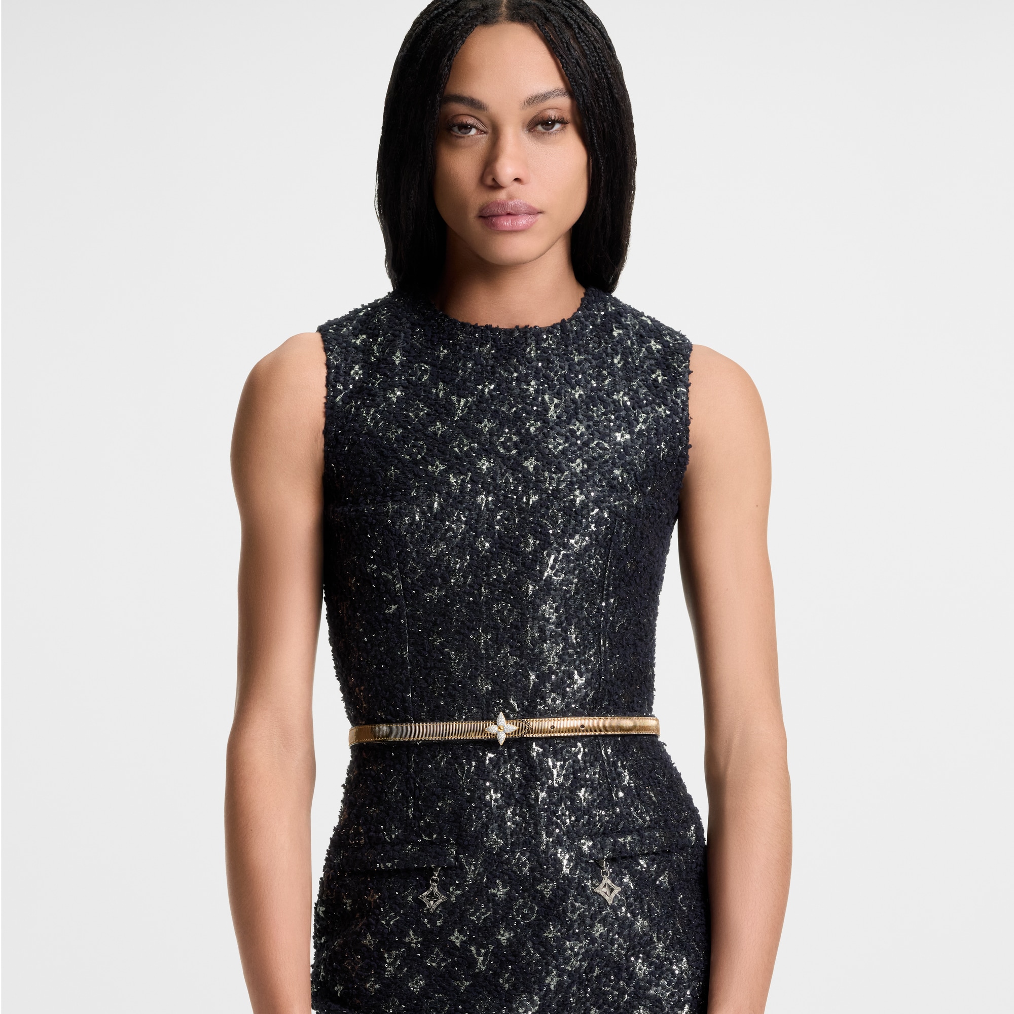 Mini Flowergram Reversible 15mm Belt  in Women