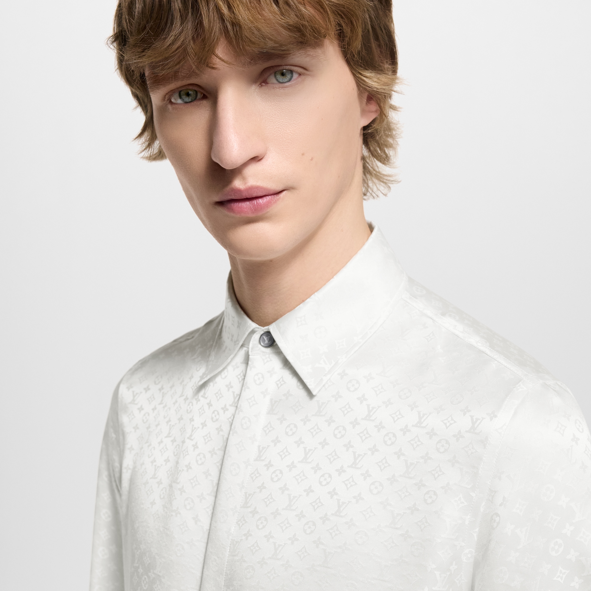 Mini Monogram Silk Evening Shirt  in Men