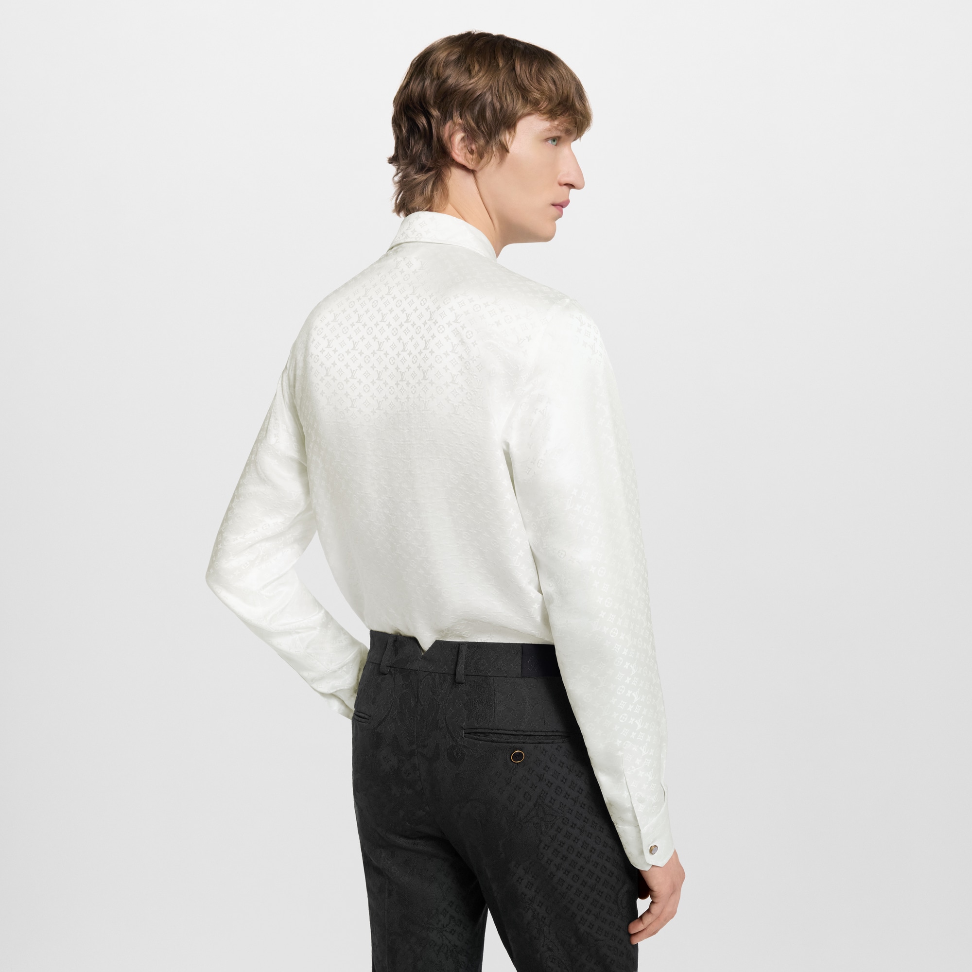 Mini Monogram Silk Evening Shirt  in Men
