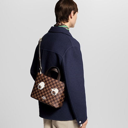 Mini Shopper Tote Damier Ebene Canvas in Bags and Small Leather Goods's Men Bags Newness collections by Louis Vuitton (Product zoom)