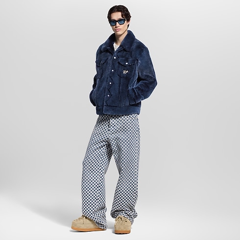 Mink Denim Trucker Jacket in Men's Ready-to-Wear Outerwear and Coats collections by Louis Vuitton (Product zoom)