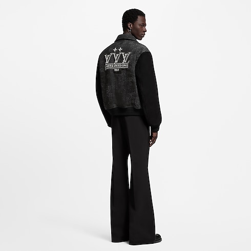 Mix Leather Varsity Blouson in Men's Ready-to-Wear Outerwear and Coats collections by Louis Vuitton (Product zoom)