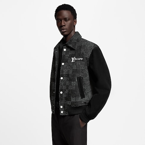 Mix Leather Varsity Blouson in Men's Ready-to-Wear Outerwear and Coats collections by Louis Vuitton (Product zoom)