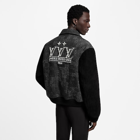 Mix Leather Varsity Blouson in Men's Ready-to-Wear Outerwear and Coats collections by Louis Vuitton (Product zoom)