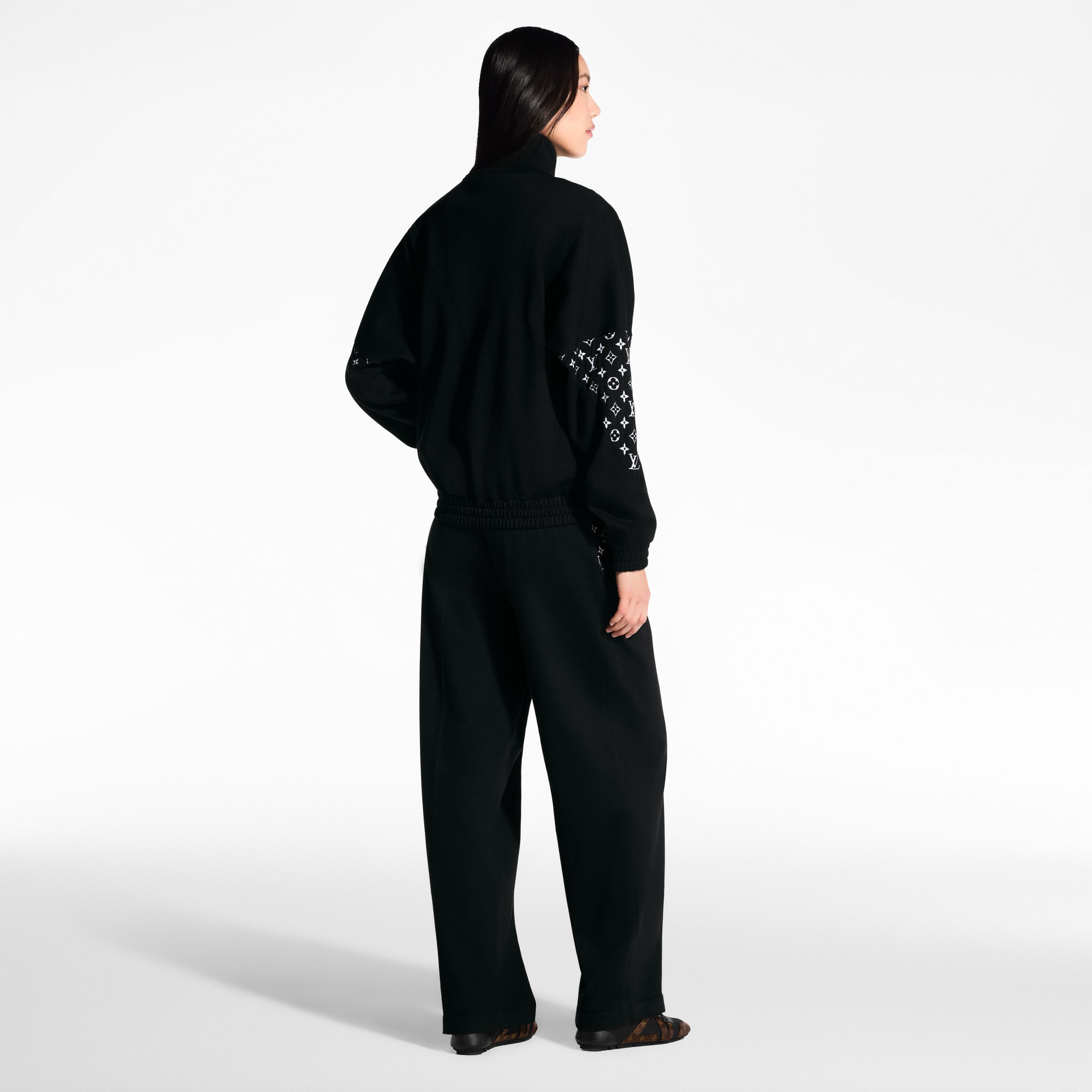 Monogram Accent Knit Jacket  in Women