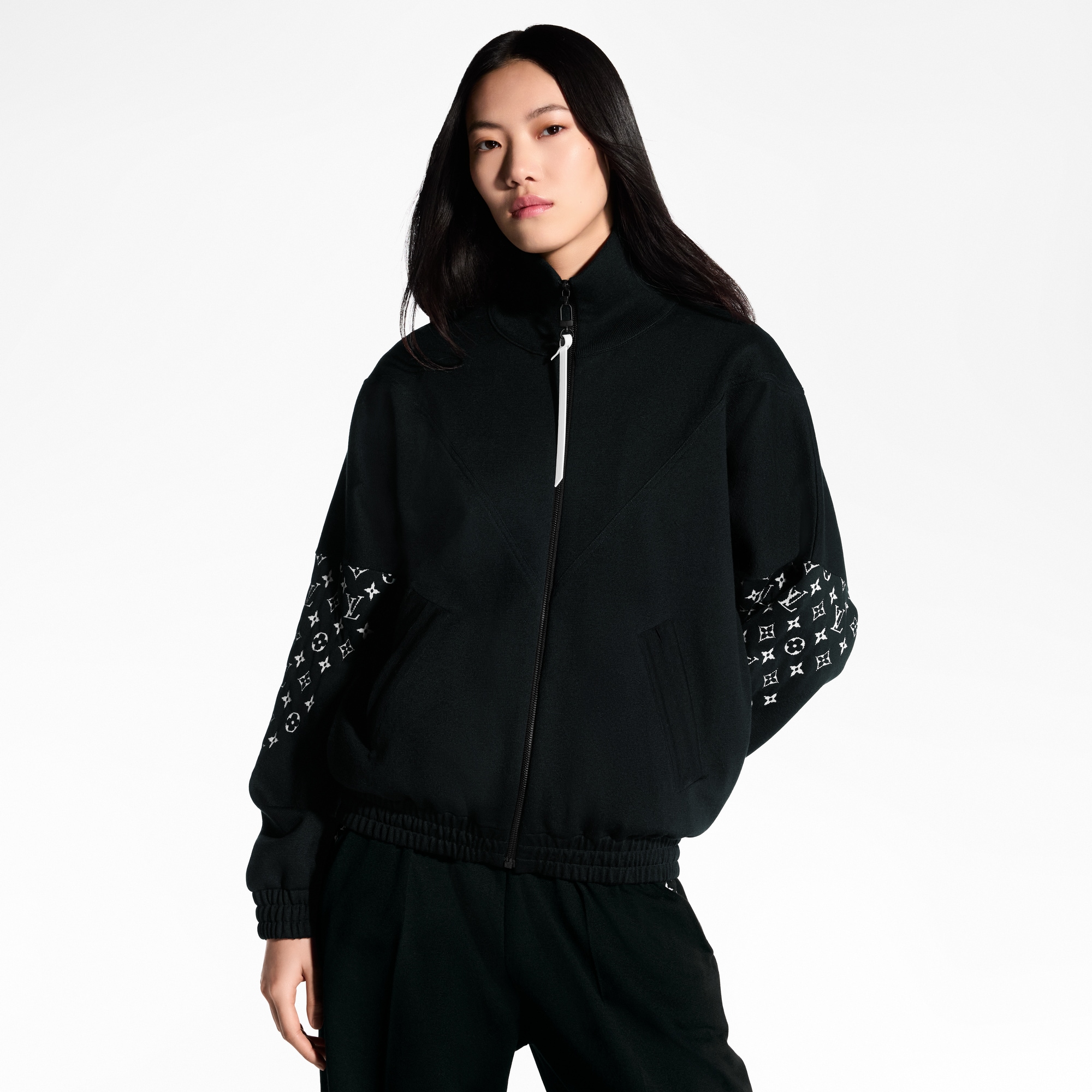 Monogram Accent Knit Jacket  in Women