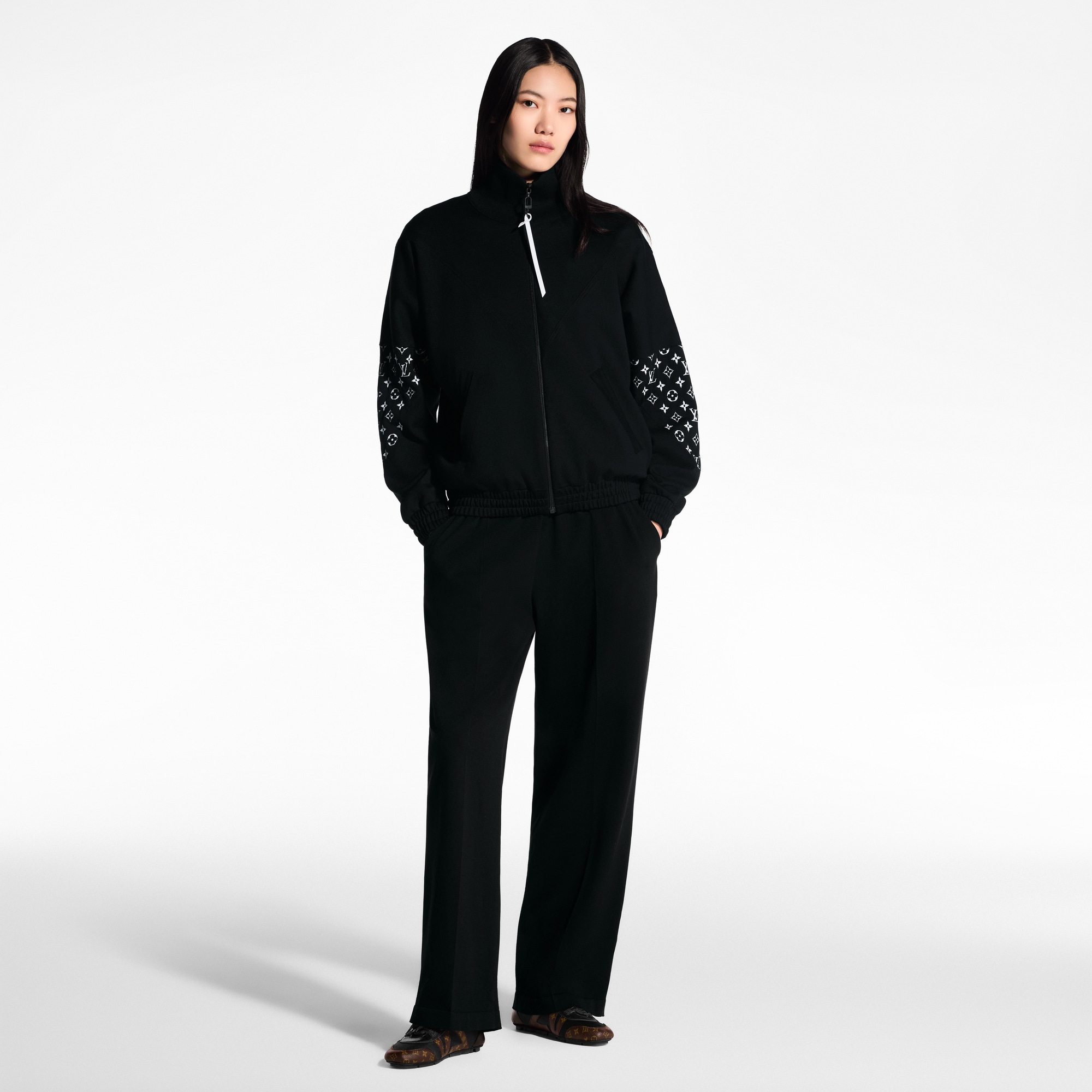 Monogram Accent Knit Jacket  in Women