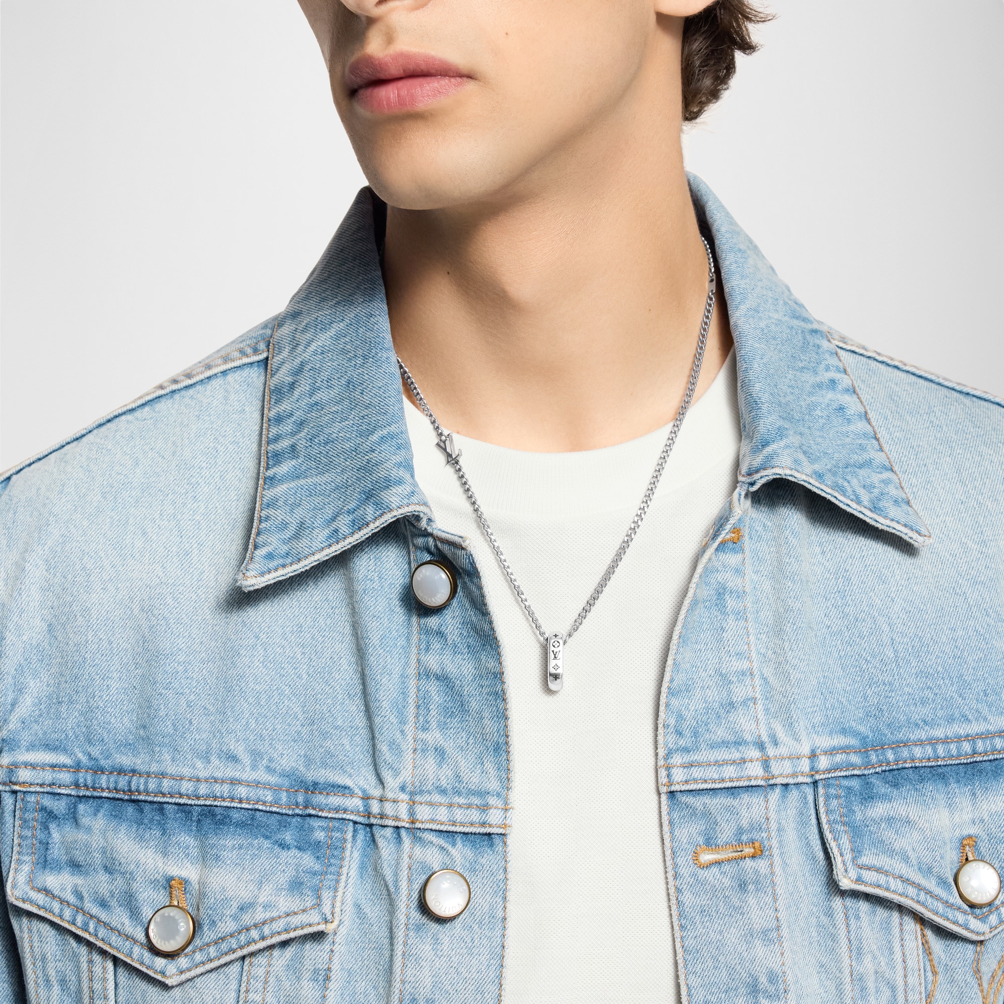 Monogram Chain Pendant . in Men