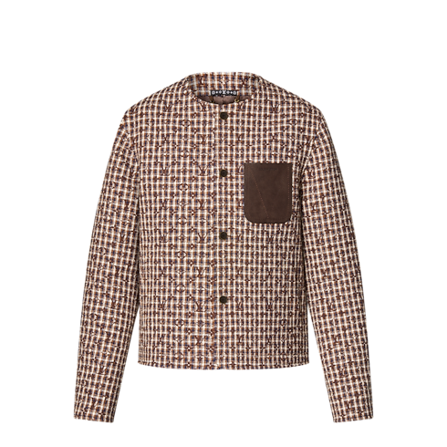Monogram Chic Collarless Tweed Jacket in Men's Ready-to-Wear Blazers and Jackets collections by Louis Vuitton (Product zoom)
