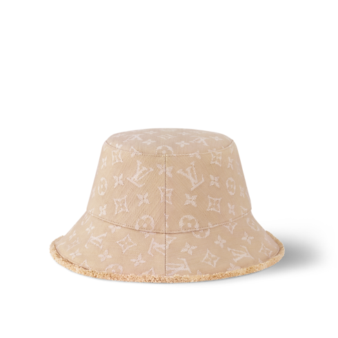 Monogram Denim Bucket Hat . in Women's Accessories Hats and Gloves collections by Louis Vuitton (Product zoom)