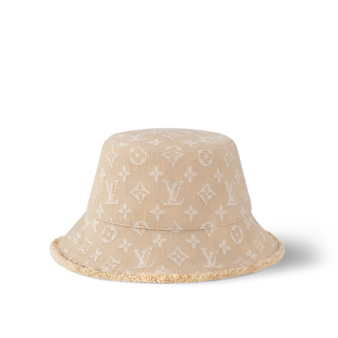 Monogram Denim Bucket Hat . in Women's Accessories Hats and Gloves collections by Louis Vuitton (Product zoom)