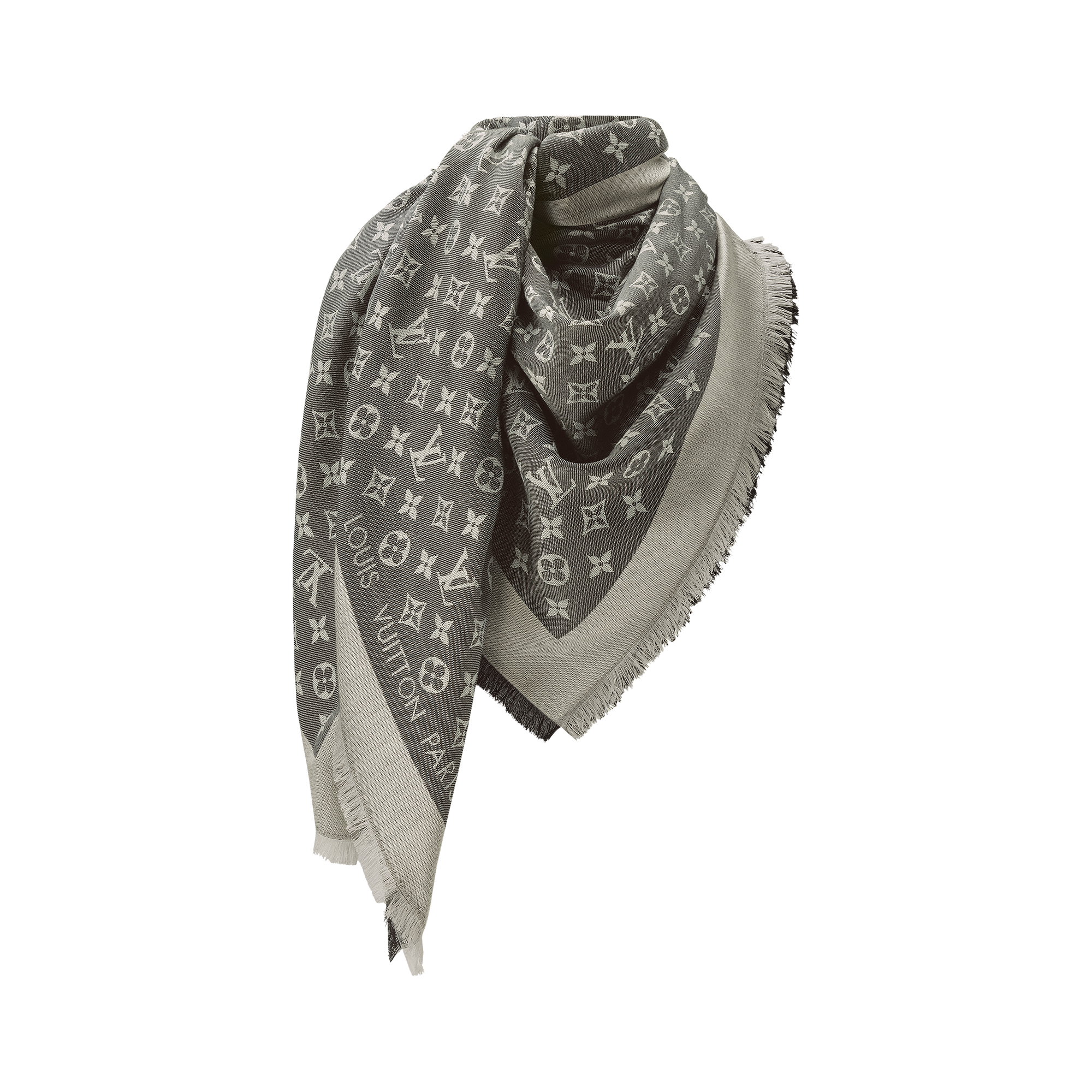 Monogram Denim Shawl . in Women