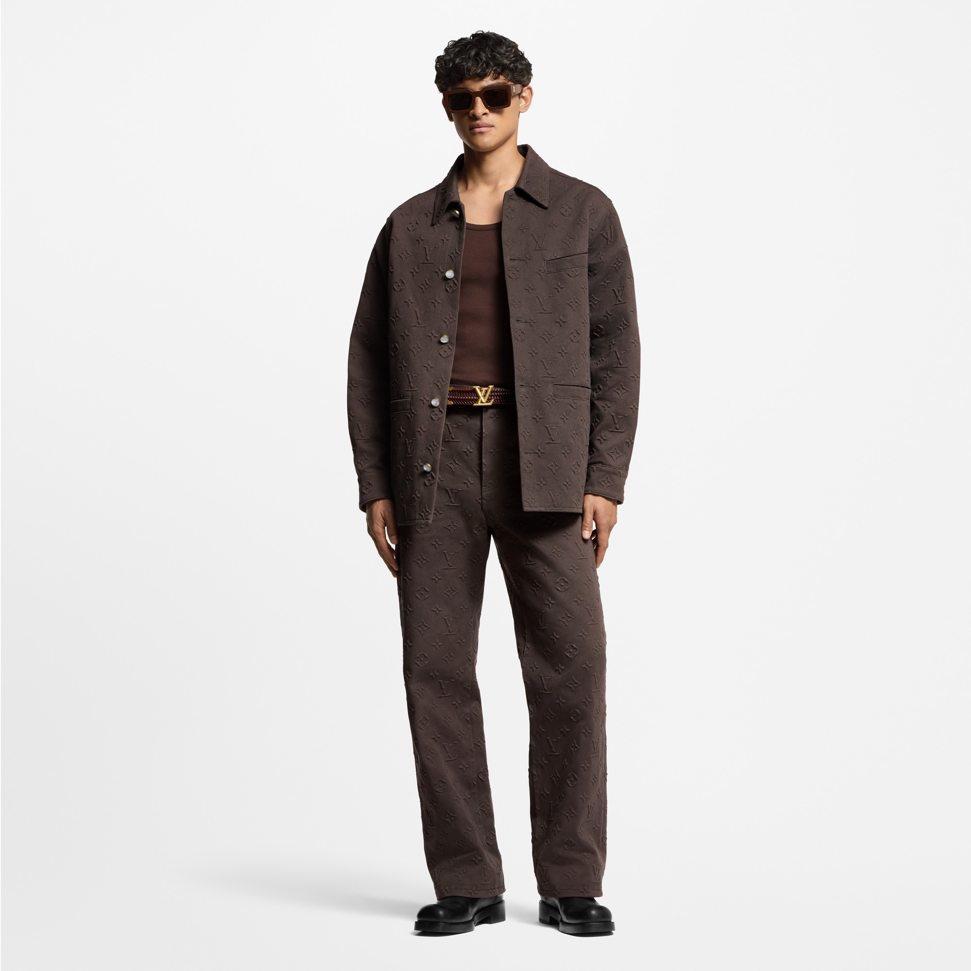 Monogram Embossed Overshirt  in Men