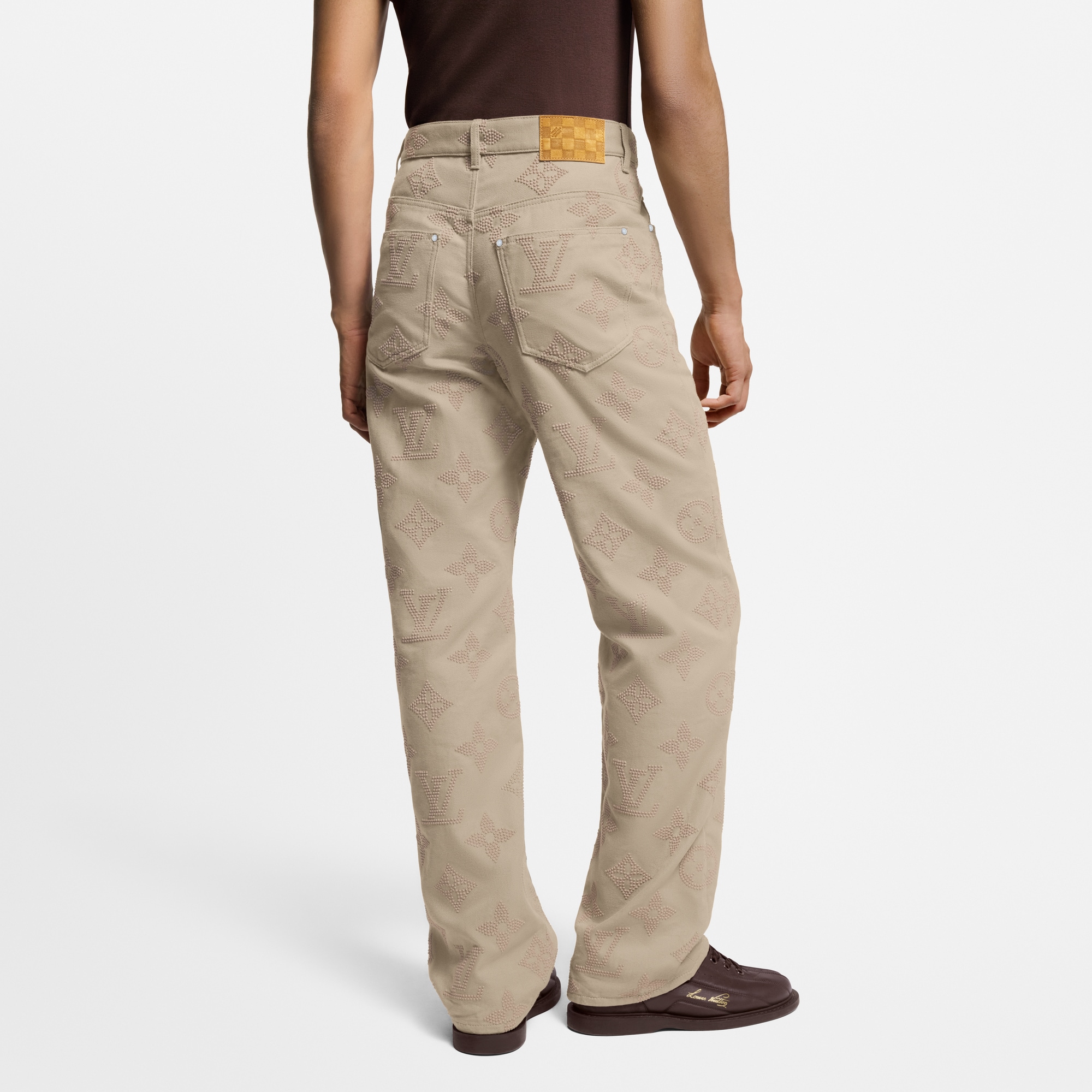Monogram Embroidered Skate Pants  in Men