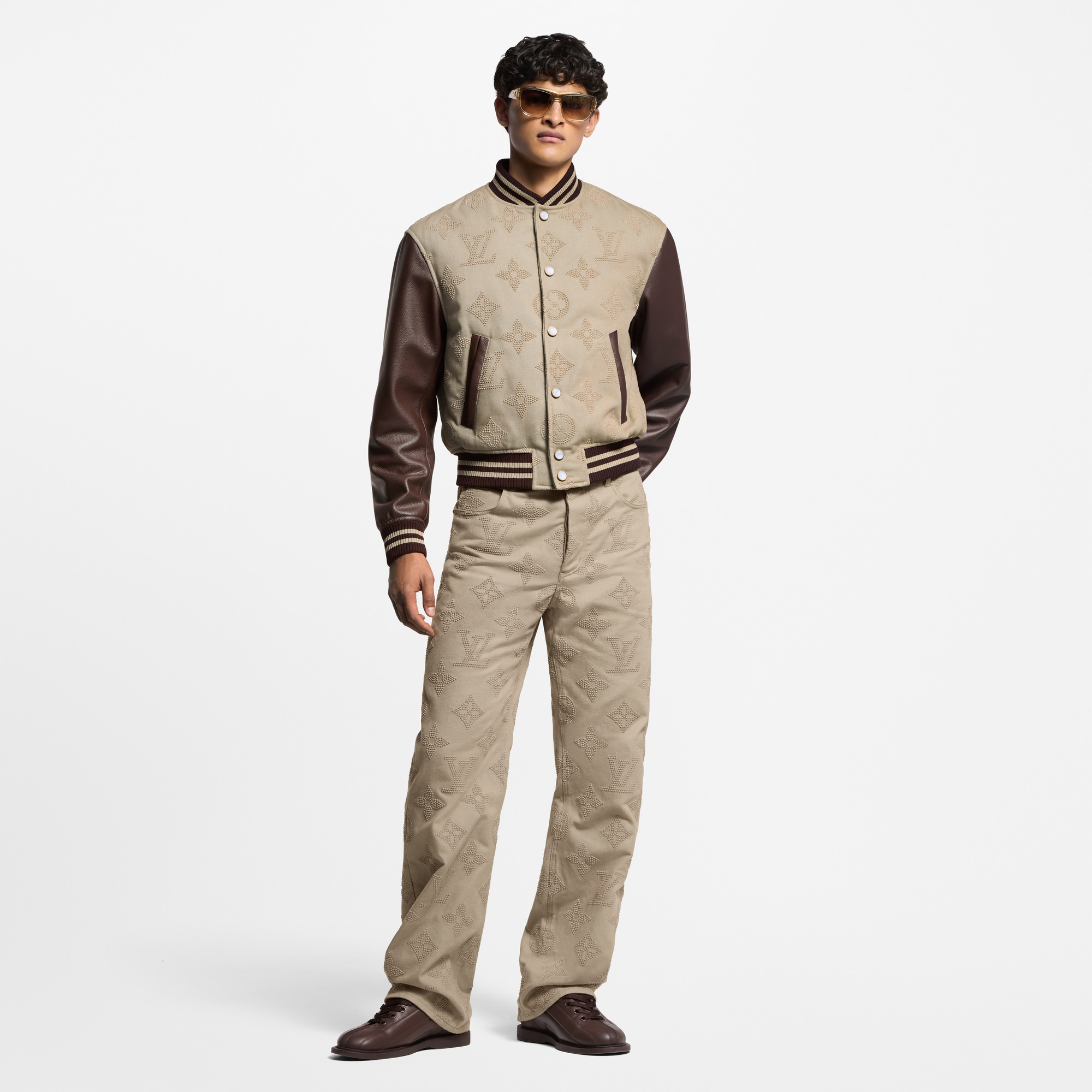 Monogram Embroidered Varsity Blouson  in Men