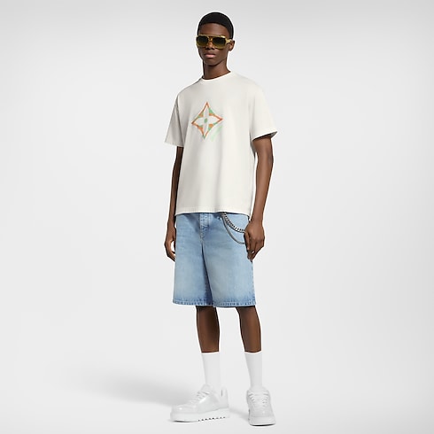 Monogram Flower 3D Gradient Print T-Shirt in Men's Ready-to-Wear T-shirts and Polos collections by Louis Vuitton (Product zoom)