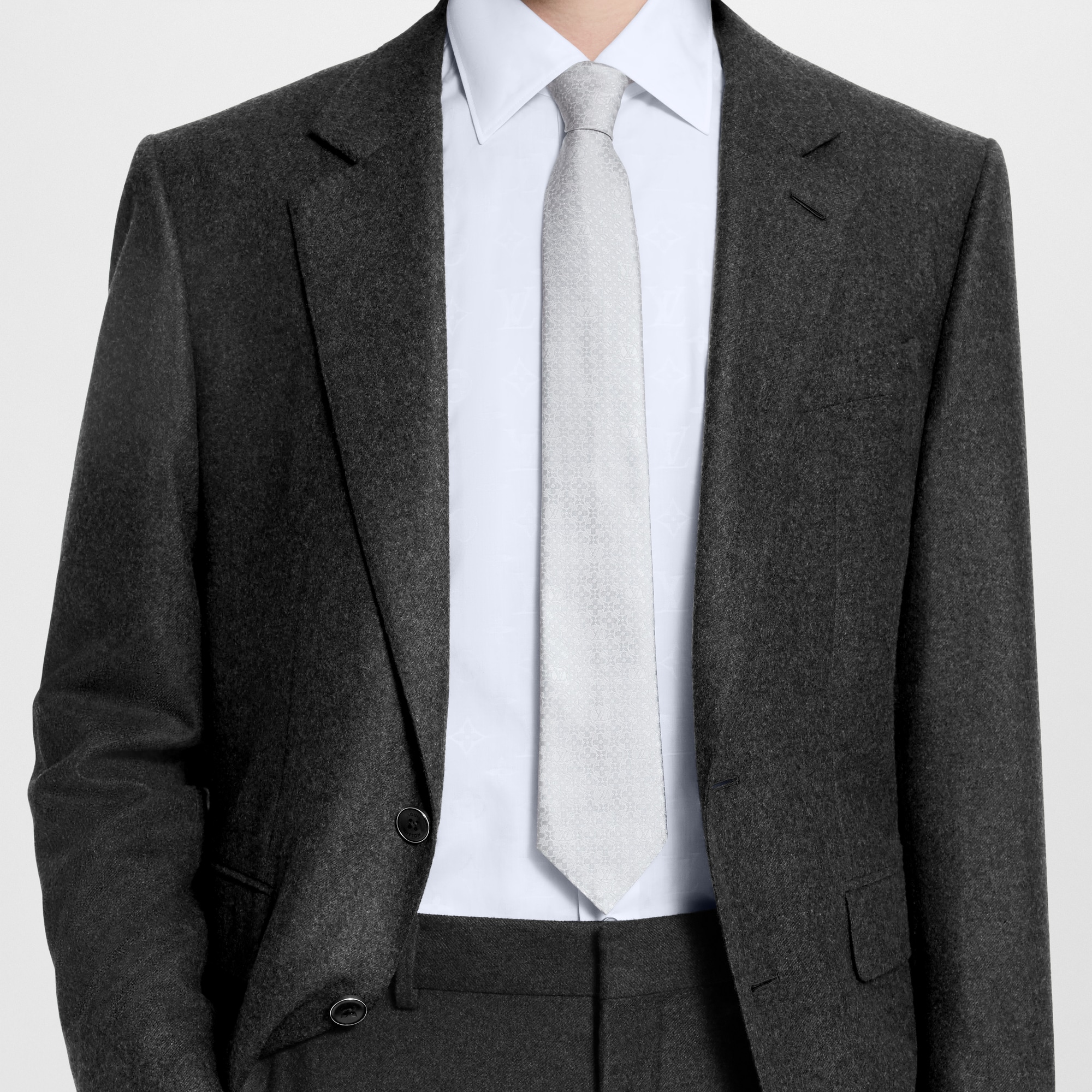 Monogram Flower Tie . in Men