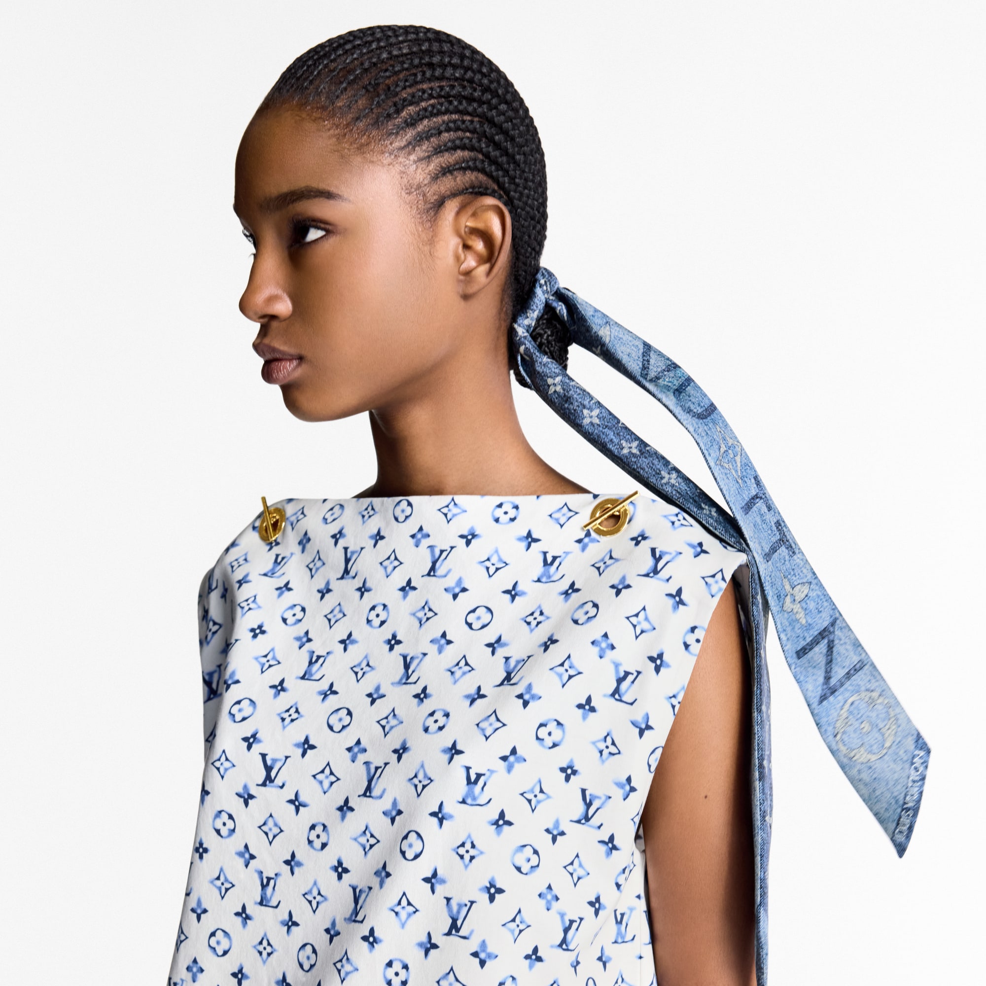 Monogram Infinity Denim  BB Bandeau . in Women