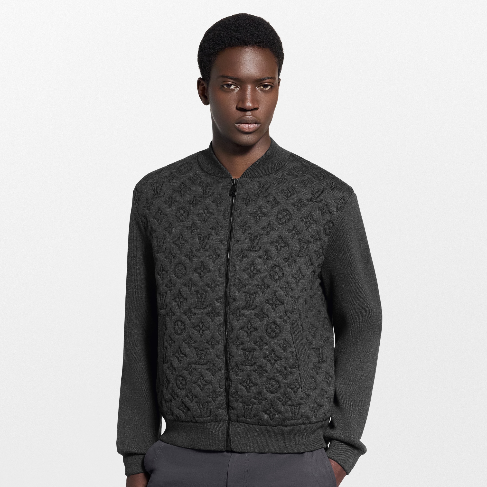 Monogram Padded Bomber  in Men