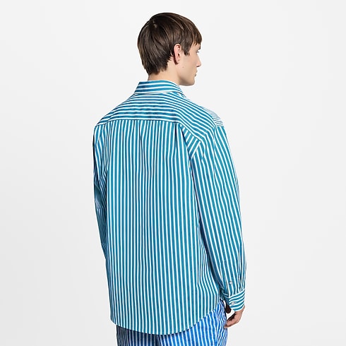 Monogram Patchwork Striped Shirt in Men's Ready-to-Wear Shirts collections by Louis Vuitton (Product zoom)