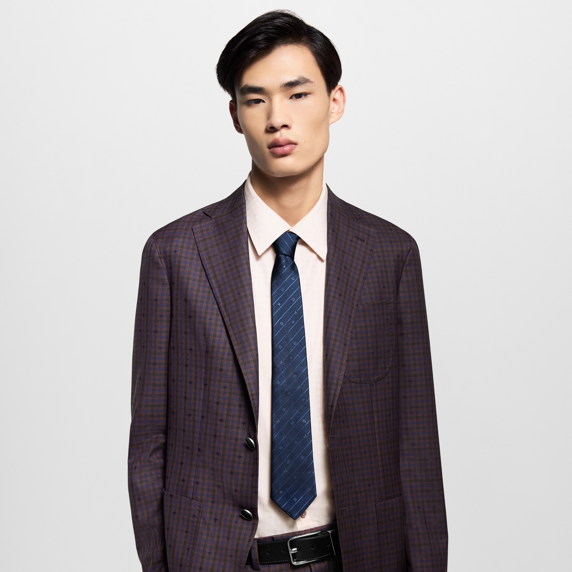 Monogram Pinstripes Tie . in Men