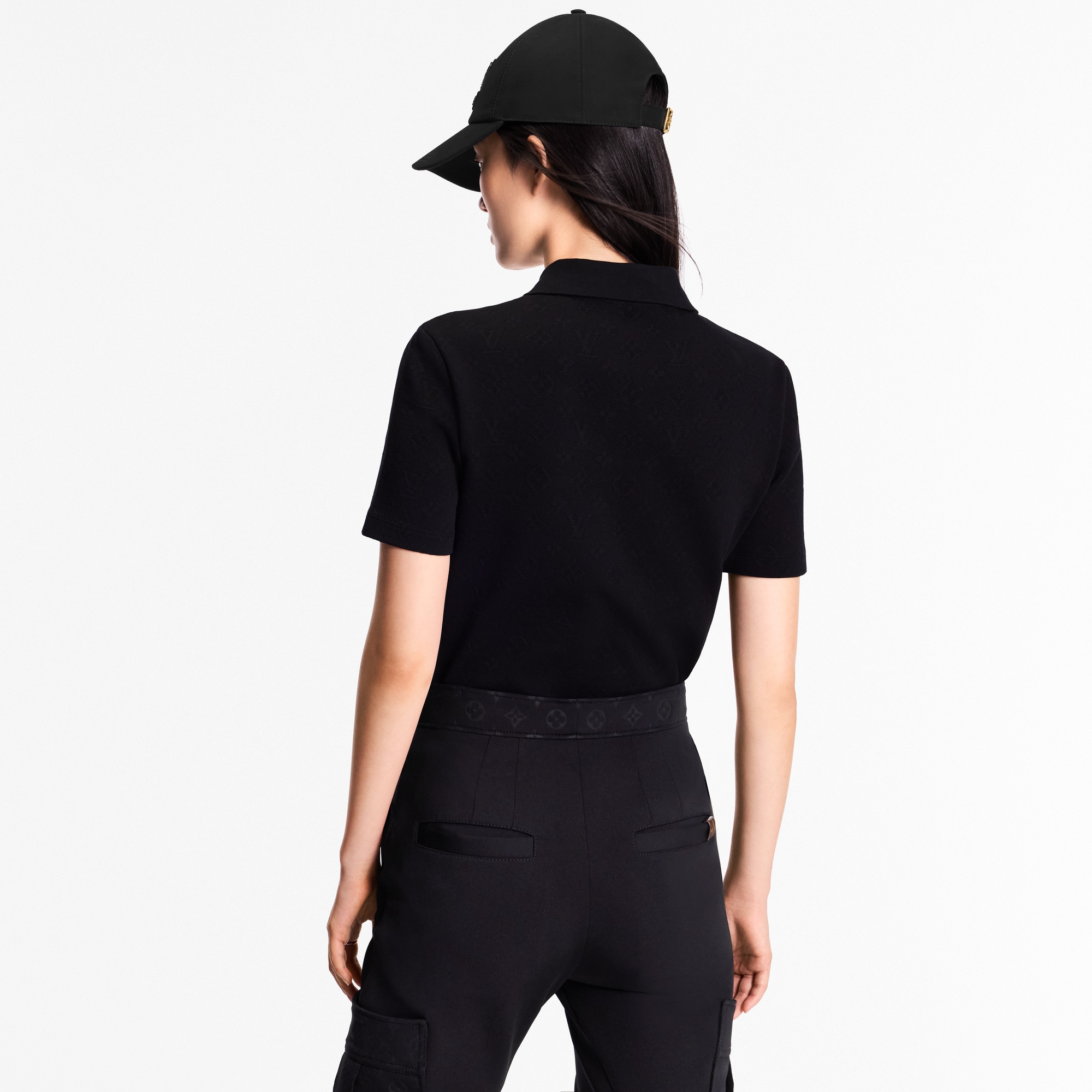 Monogram Piqué Polo Top  in Women
