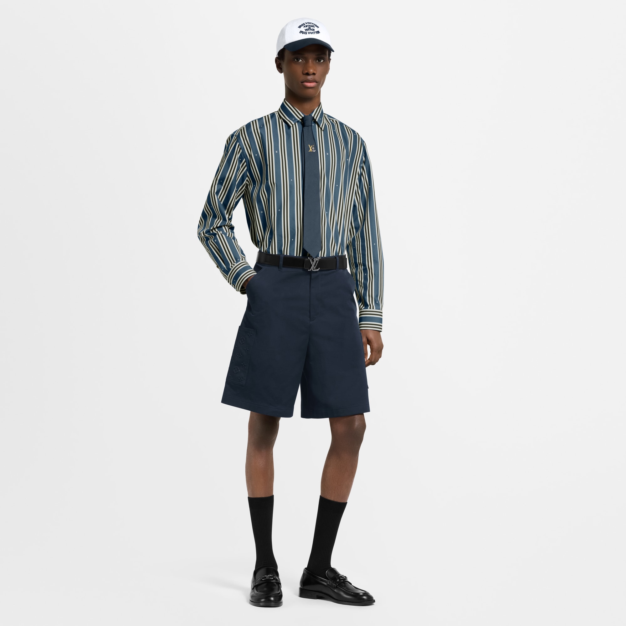 Monogram Pocket Cargo Shorts  in Men