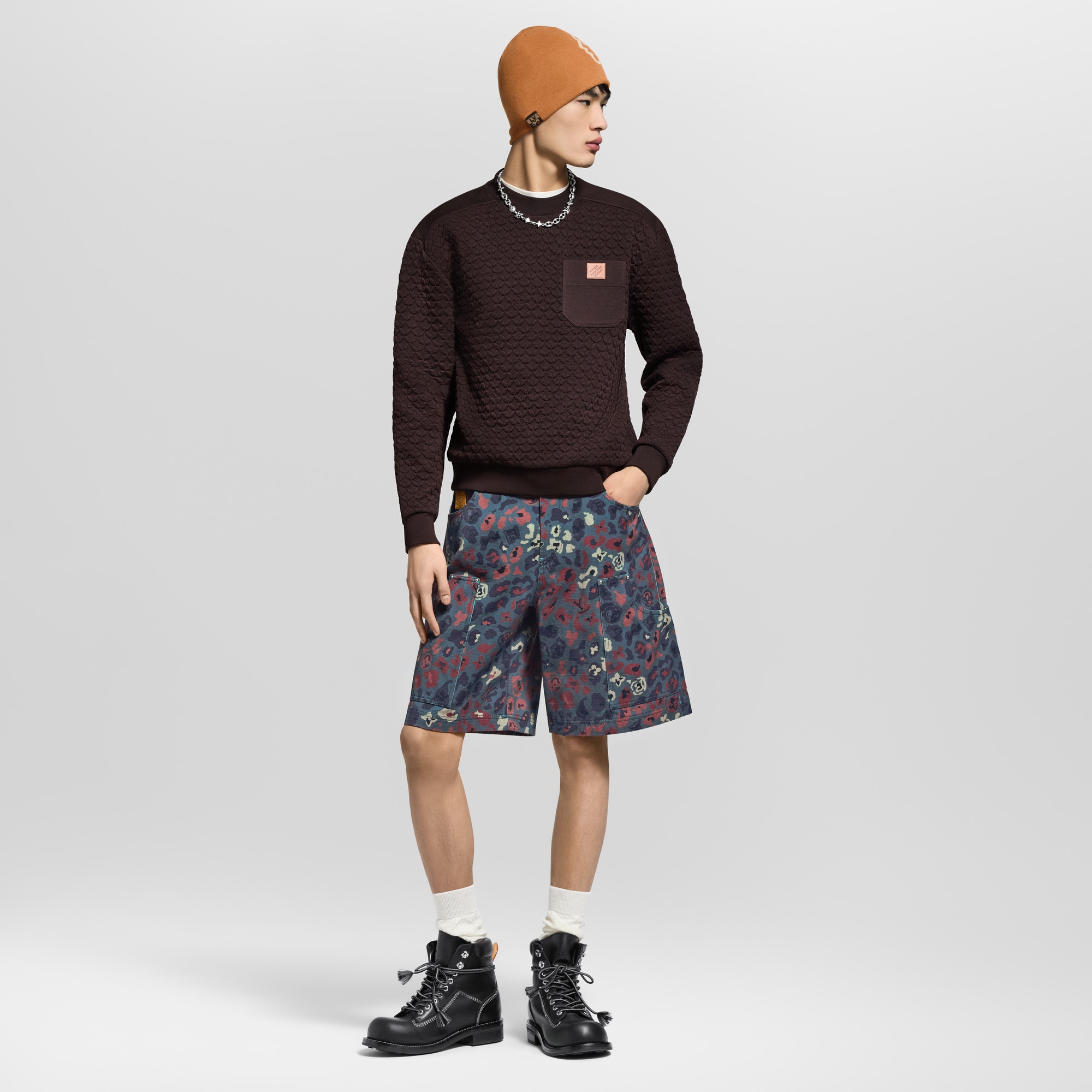Monogram Quilted Sweatshirt  in Men
