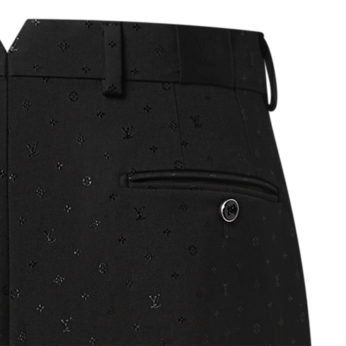 Monogram Satin Cigarette Pants in Men's New In Men } collections by Louis Vuitton (Product zoom)