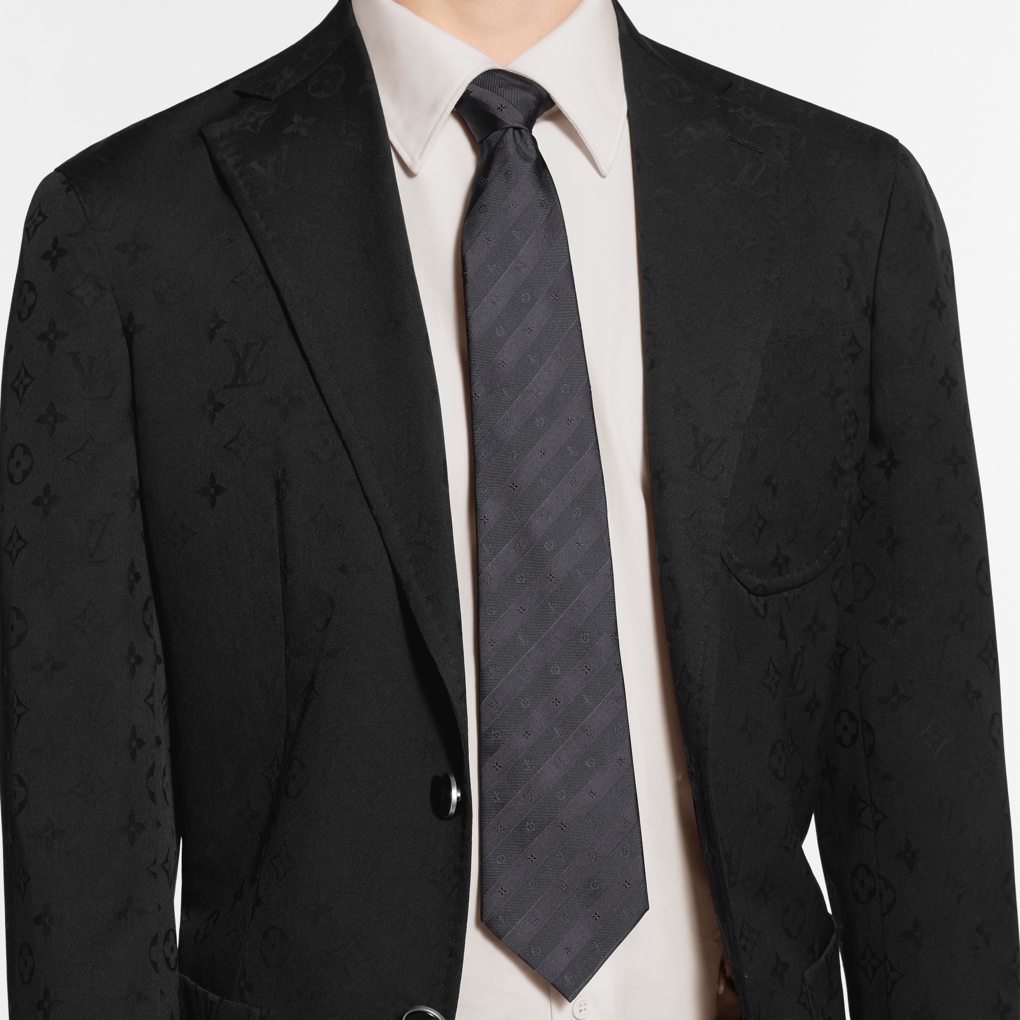 Monogram Stripy Tie . in Men