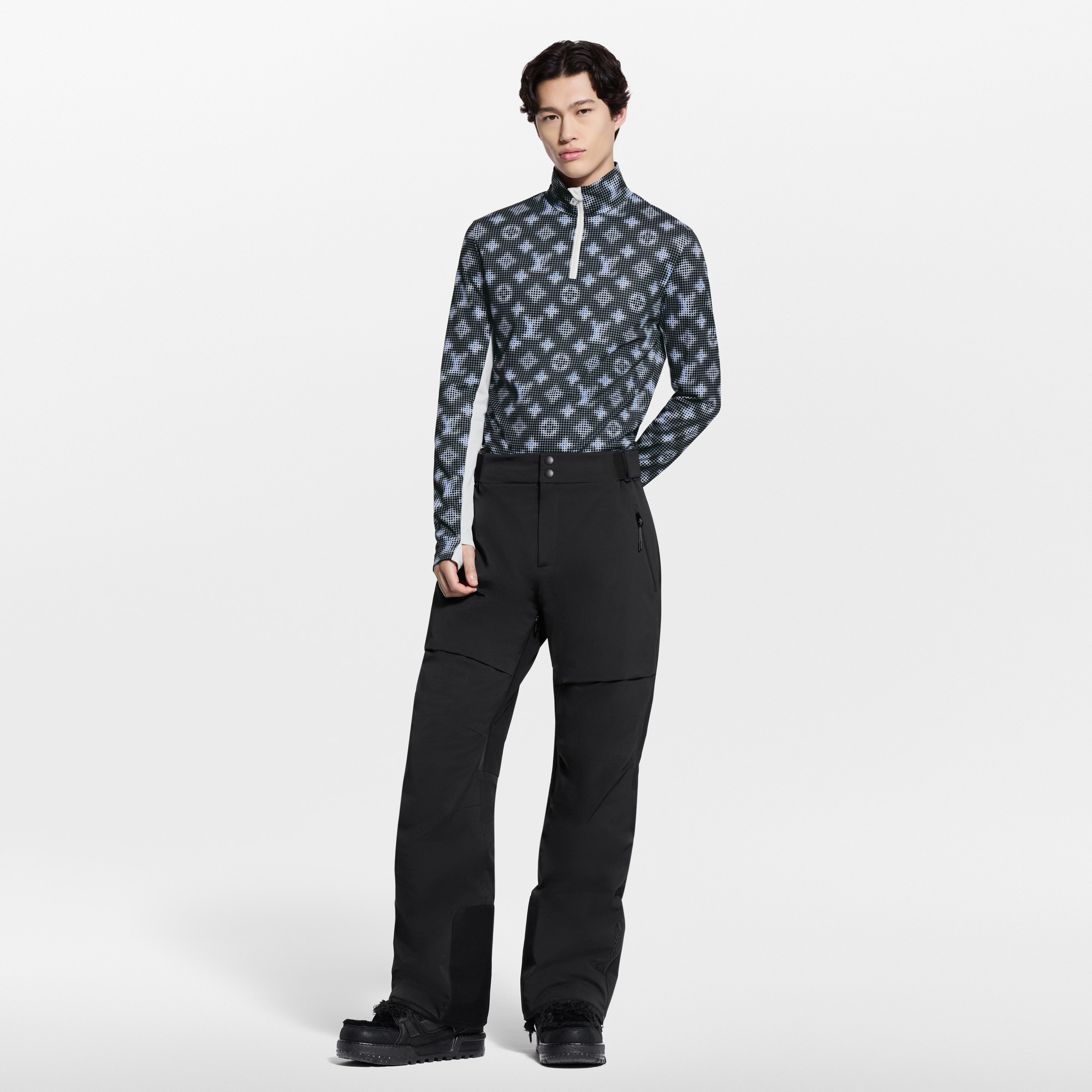 Monogram Technical Long-Sleeved T-Shirt  in Men