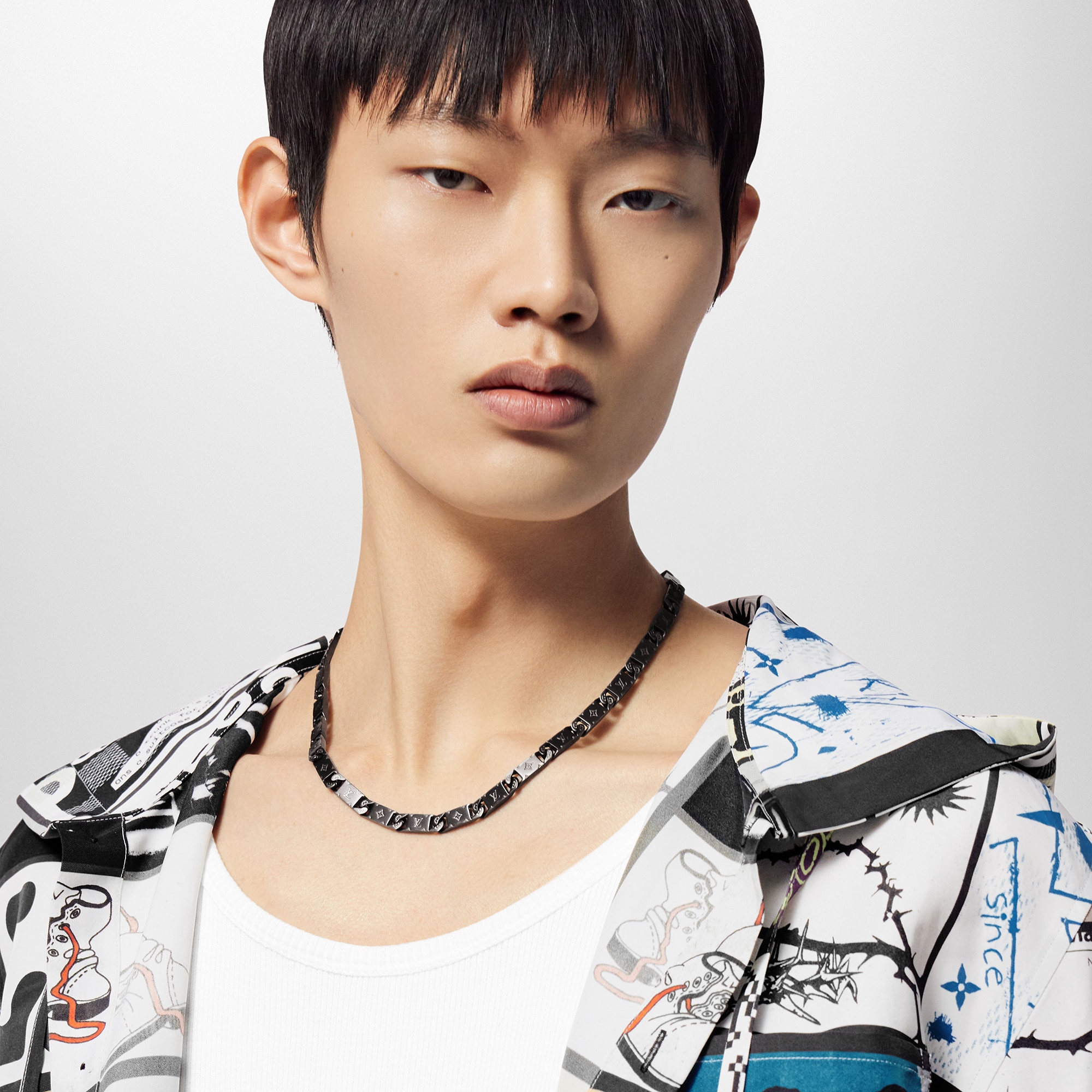 Monogram Tied Up Necklace . in Men
